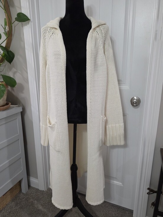 J. Crew Sweaters - J. Crew Chunky Knit Long Sweater Cardigan Size Large